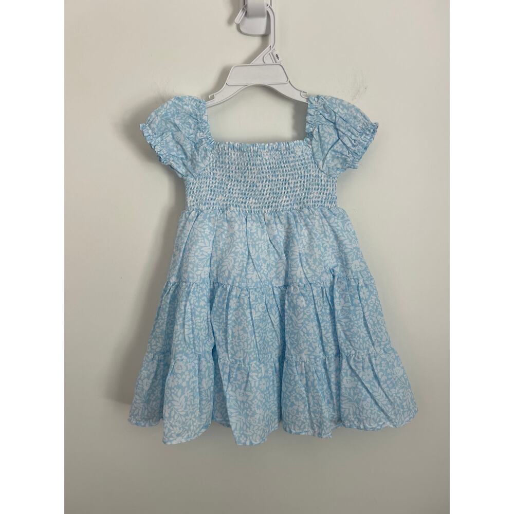 Joie Baby Blue Floral Smocked Puff Sleeve Dress 2T NWT - Picture 2 of 6